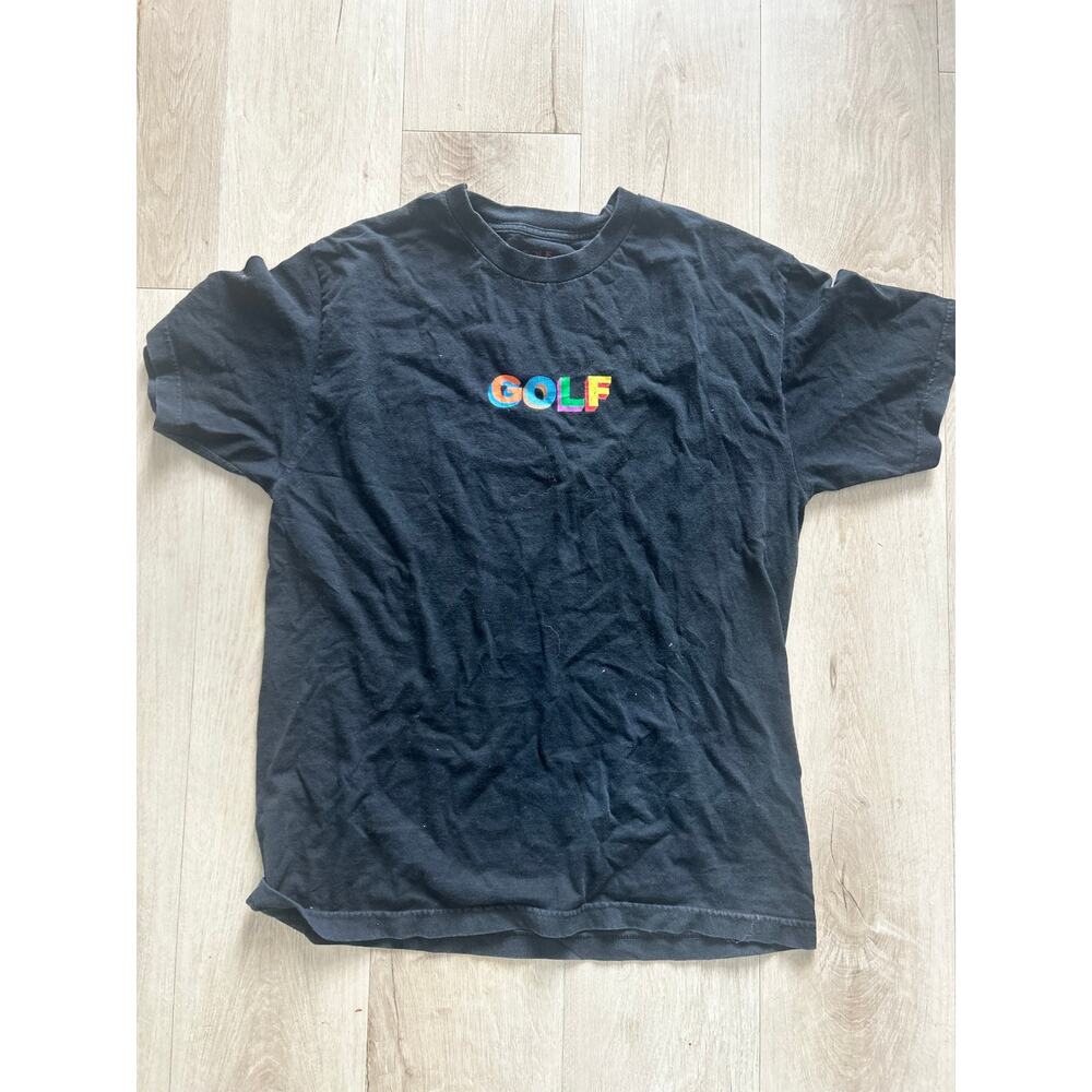 GOLF WANG Black Multicolor Logo Graphic T-Shirt Size L